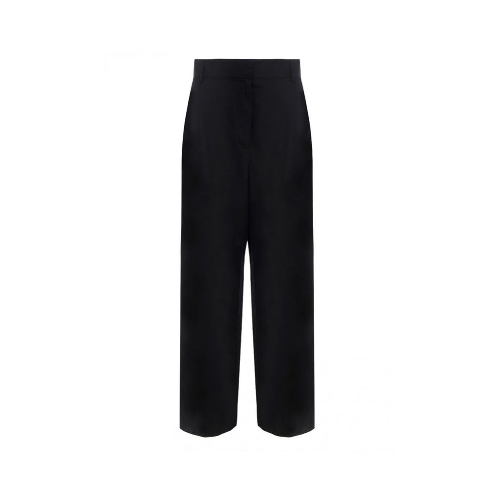Salvatore Ferragamo Pantaloni Casual in Seta Nera