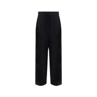 Salvatore Ferragamo Pantaloni Casual in Seta Nera