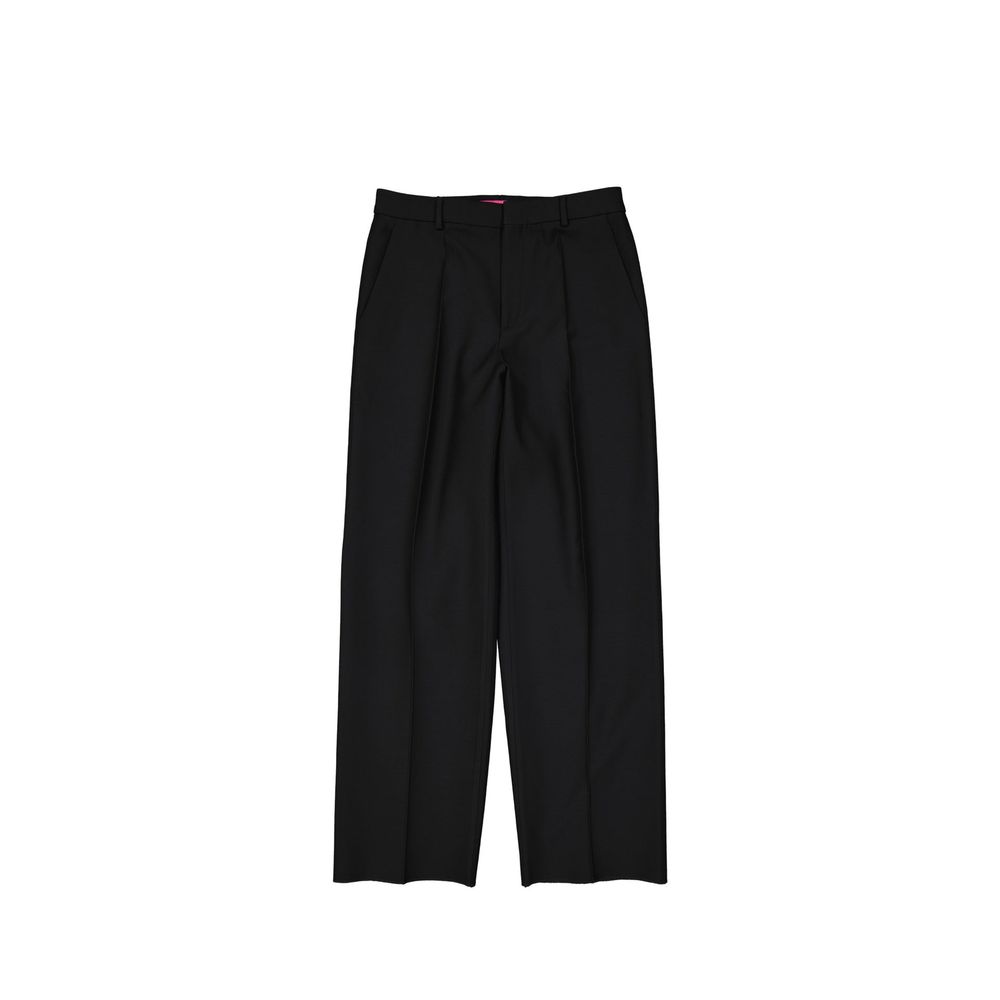 Pantaloni svasati in seta neri Valentino Garavani