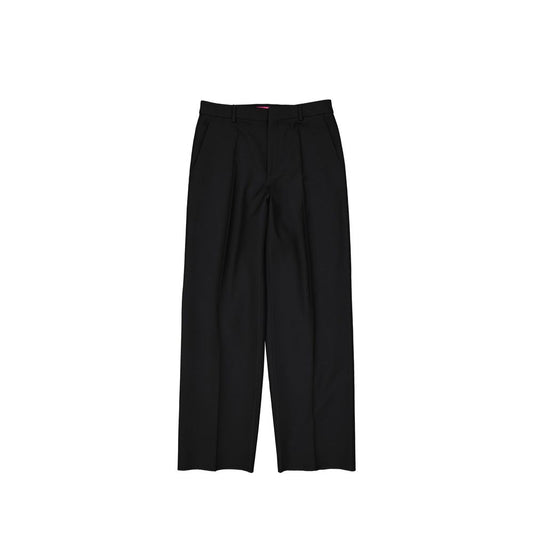 Pantaloni svasati in seta neri Valentino Garavani