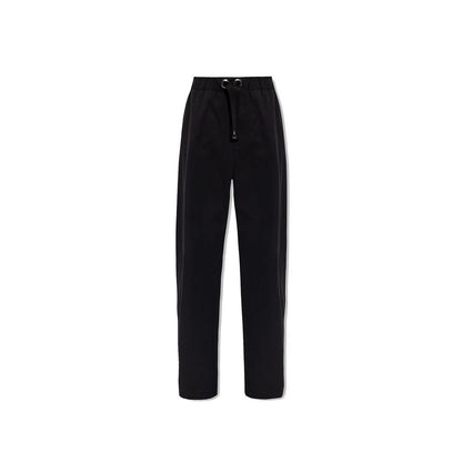 Pantaloni Casual Versace Neri in Cotone