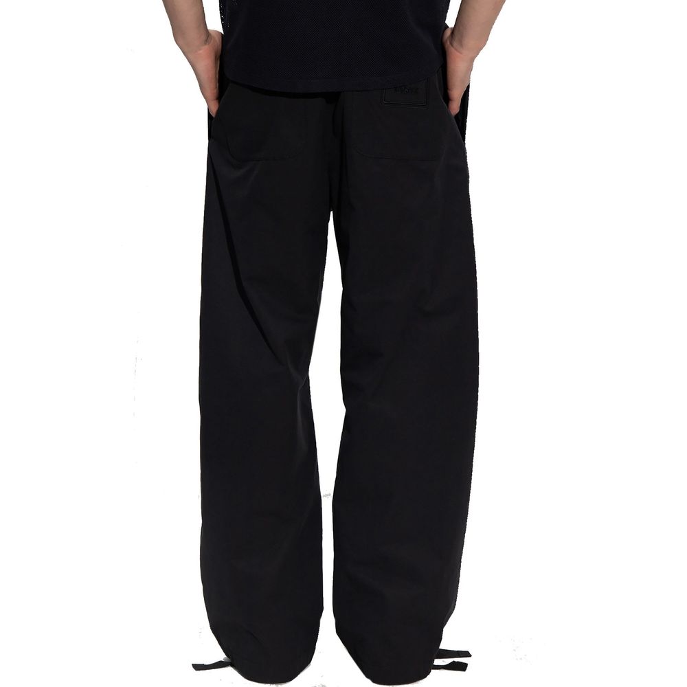 Pantaloni Casual Versace Neri in Cotone