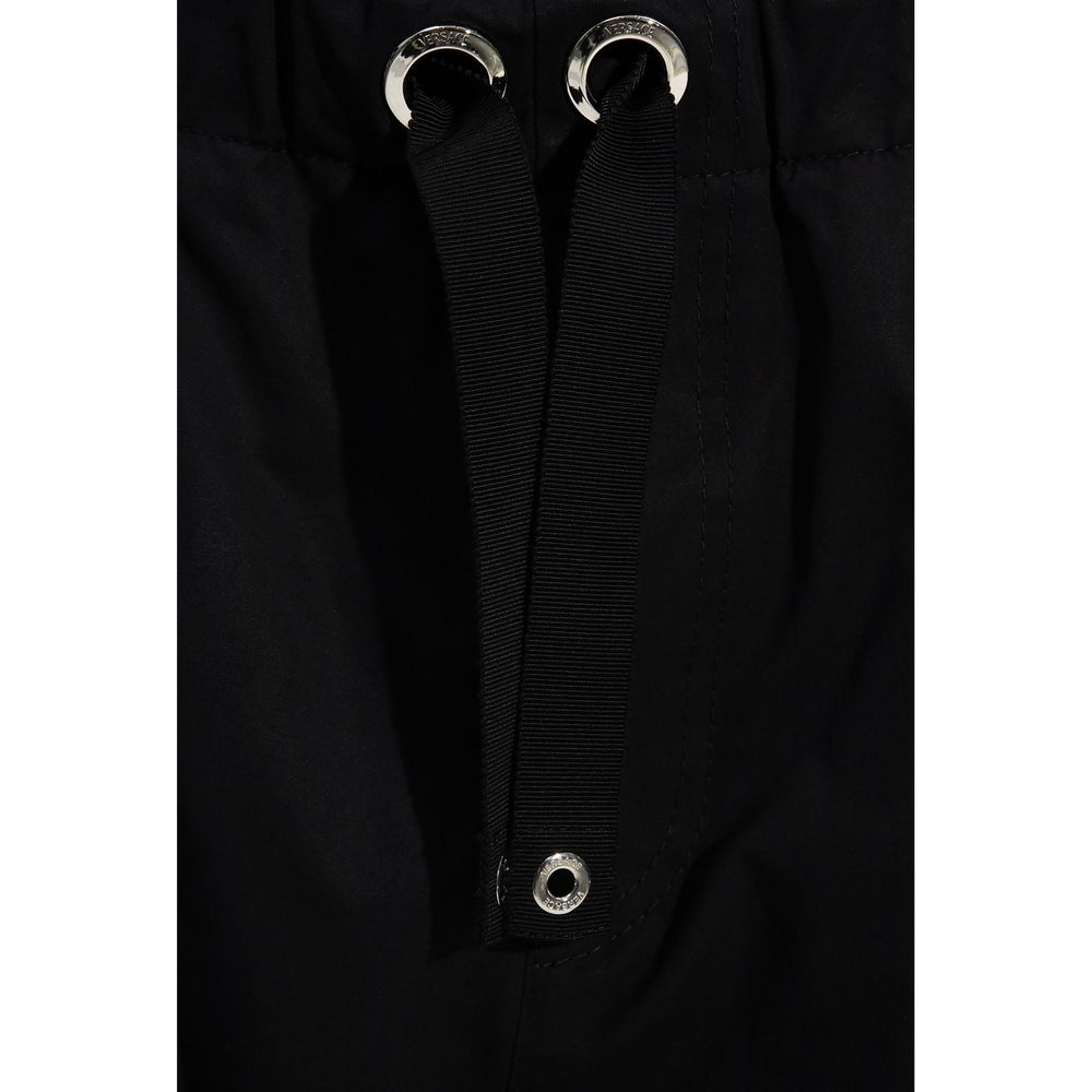 Pantaloni Casual Versace Neri in Cotone