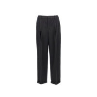 Pantalon décontracté noir en cachemire Saint Laurent