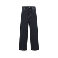 Jeans in denim di cotone nero Gucci