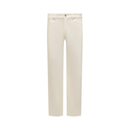 Jean en denim de coton blanc Jil Sander