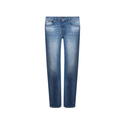 Versace Jeans in Denim di Cotone Blu