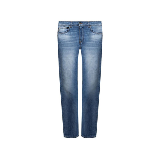 Versace Jeans in Denim di Cotone Blu