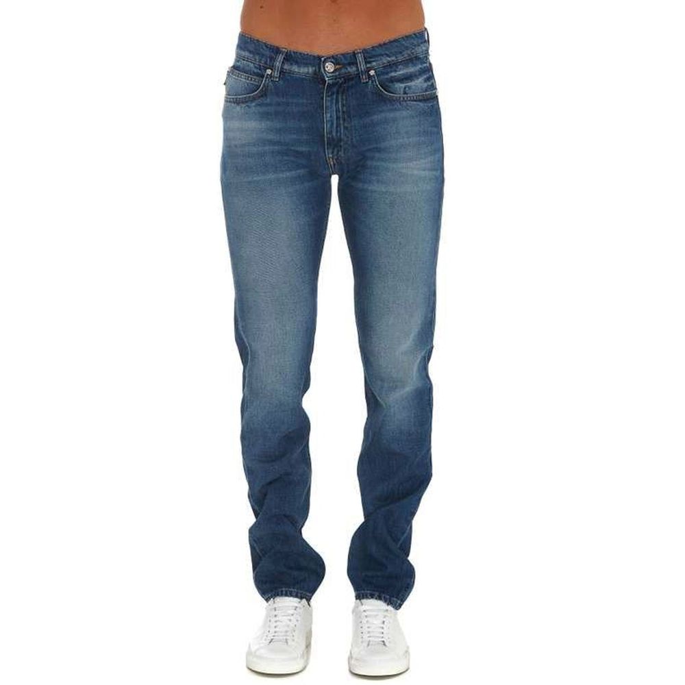 Jeans en jean de coton bleu Versace
