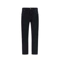 Jeans dritti Saint Laurent in cotone nero