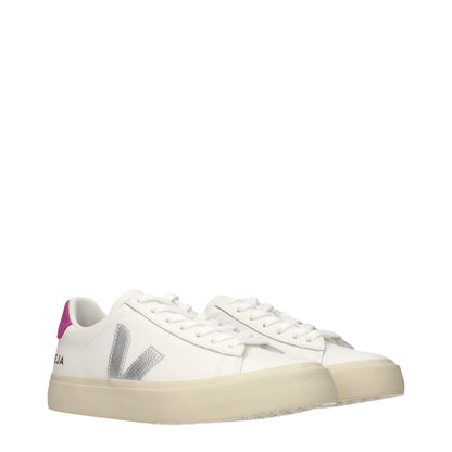 Baskets basses en cuir blanc Veja
