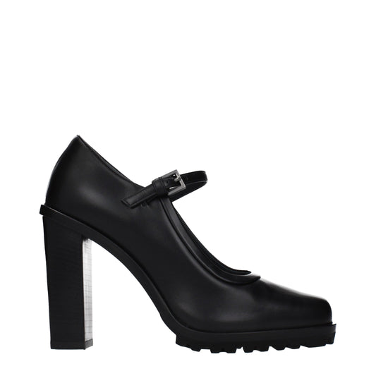 Escarpins Max Mara en cuir noir à talons hauts