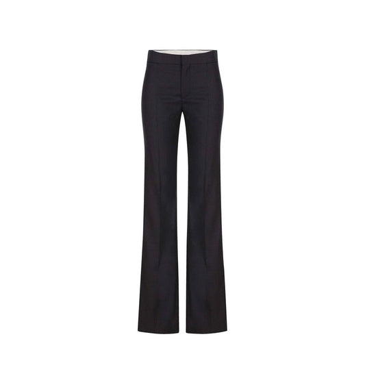 Pantaloni eleganti Chloé in lana grigia