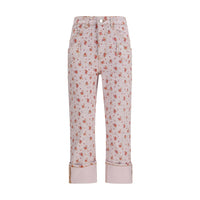 Pantalon court Ganni en coton multicolore