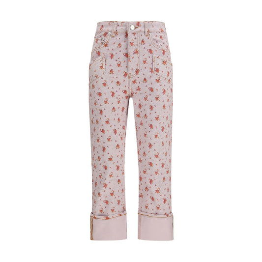 Pantaloni Corti in Cotone Ganni Multicolor