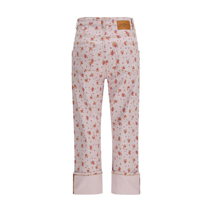 Pantalon court Ganni en coton multicolore