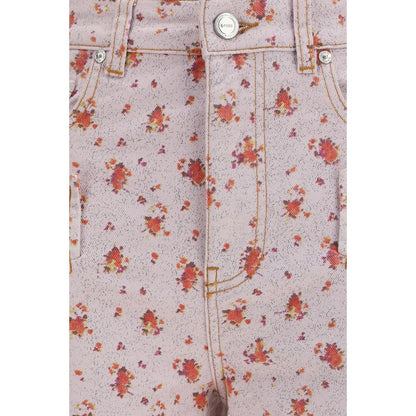 Pantalon court Ganni en coton multicolore