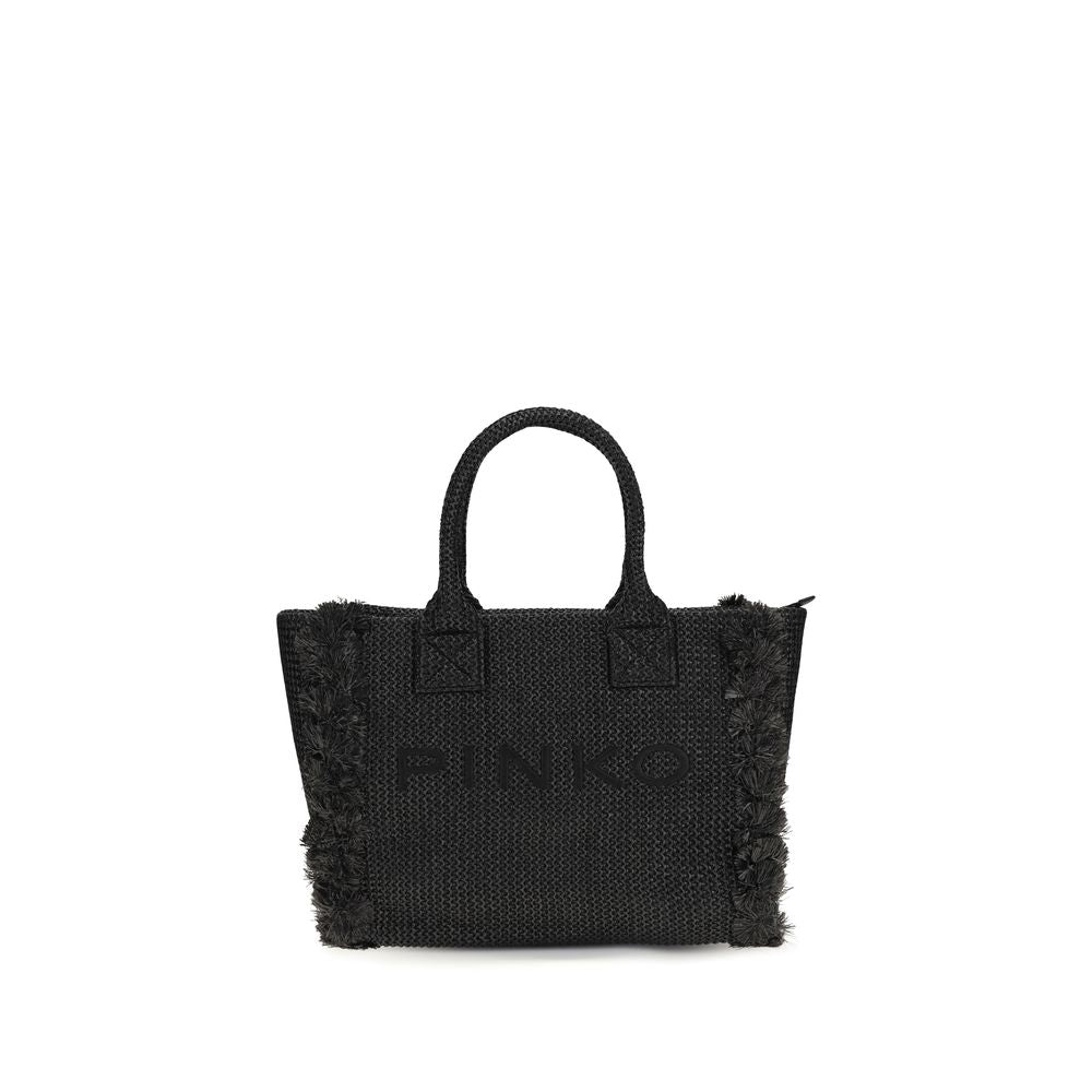 Borsa a Tracolla PINKO in Rafia Nera