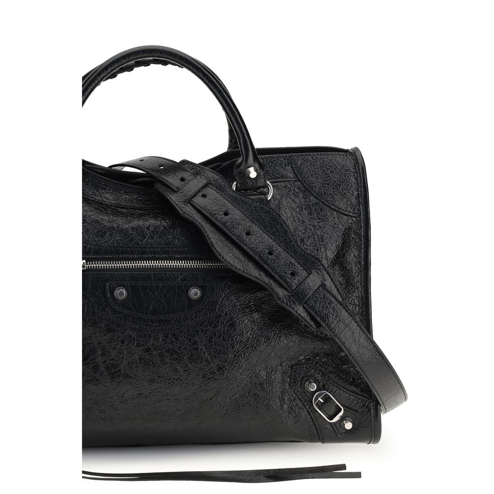 Borsa a Tracolla Balenciaga Nera in Agnello Ovis Aries Aries