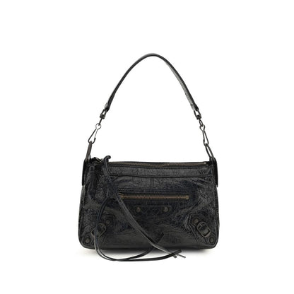 Borsa a Tracolla Balenciaga Nera in Agnello Ovis Aries Aries