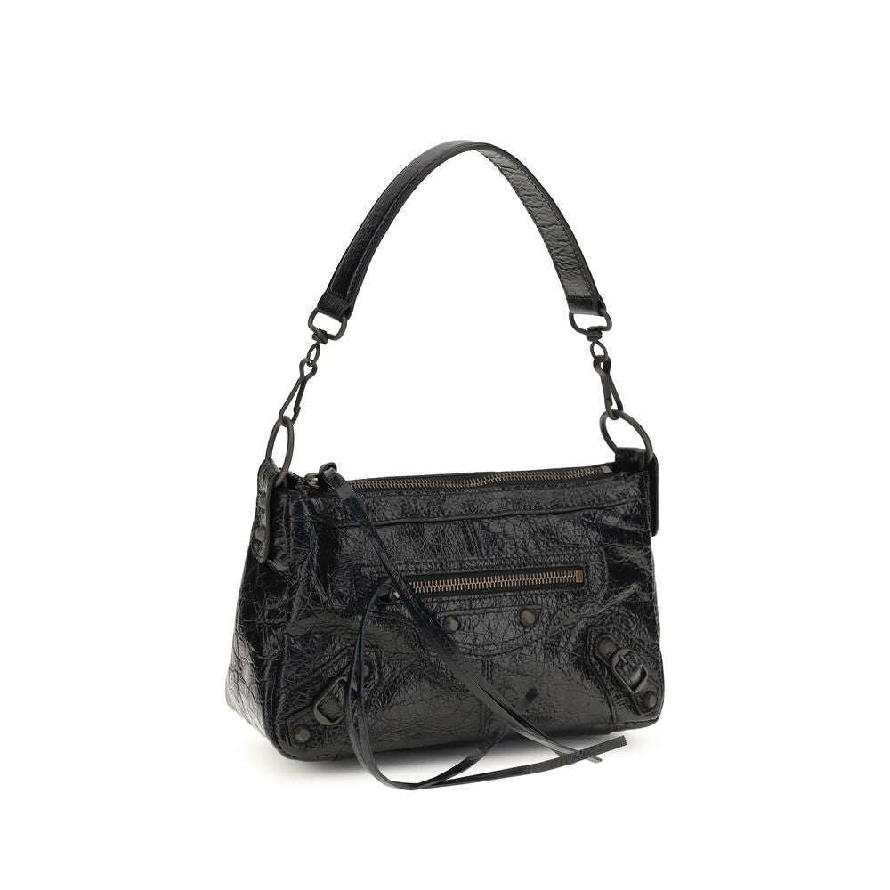 Borsa a Tracolla Balenciaga Nera in Agnello Ovis Aries Aries