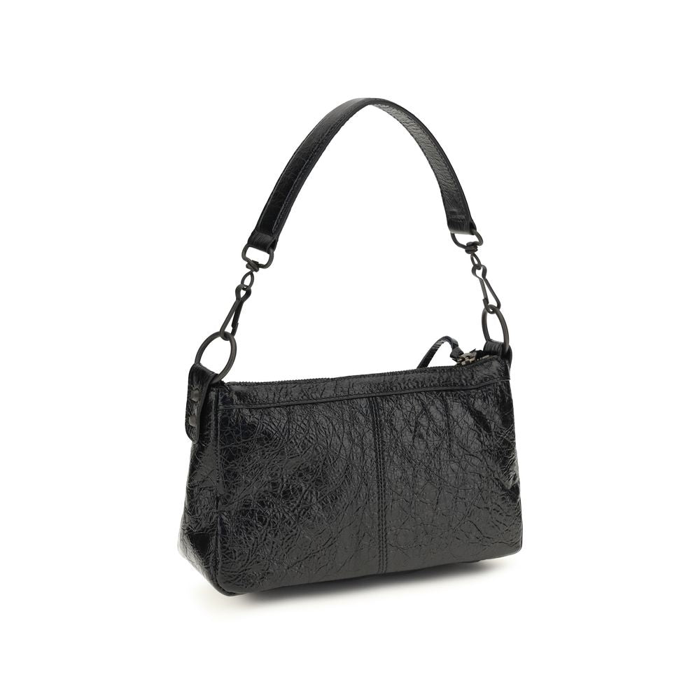 Borsa a Tracolla Balenciaga Nera in Agnello Ovis Aries Aries