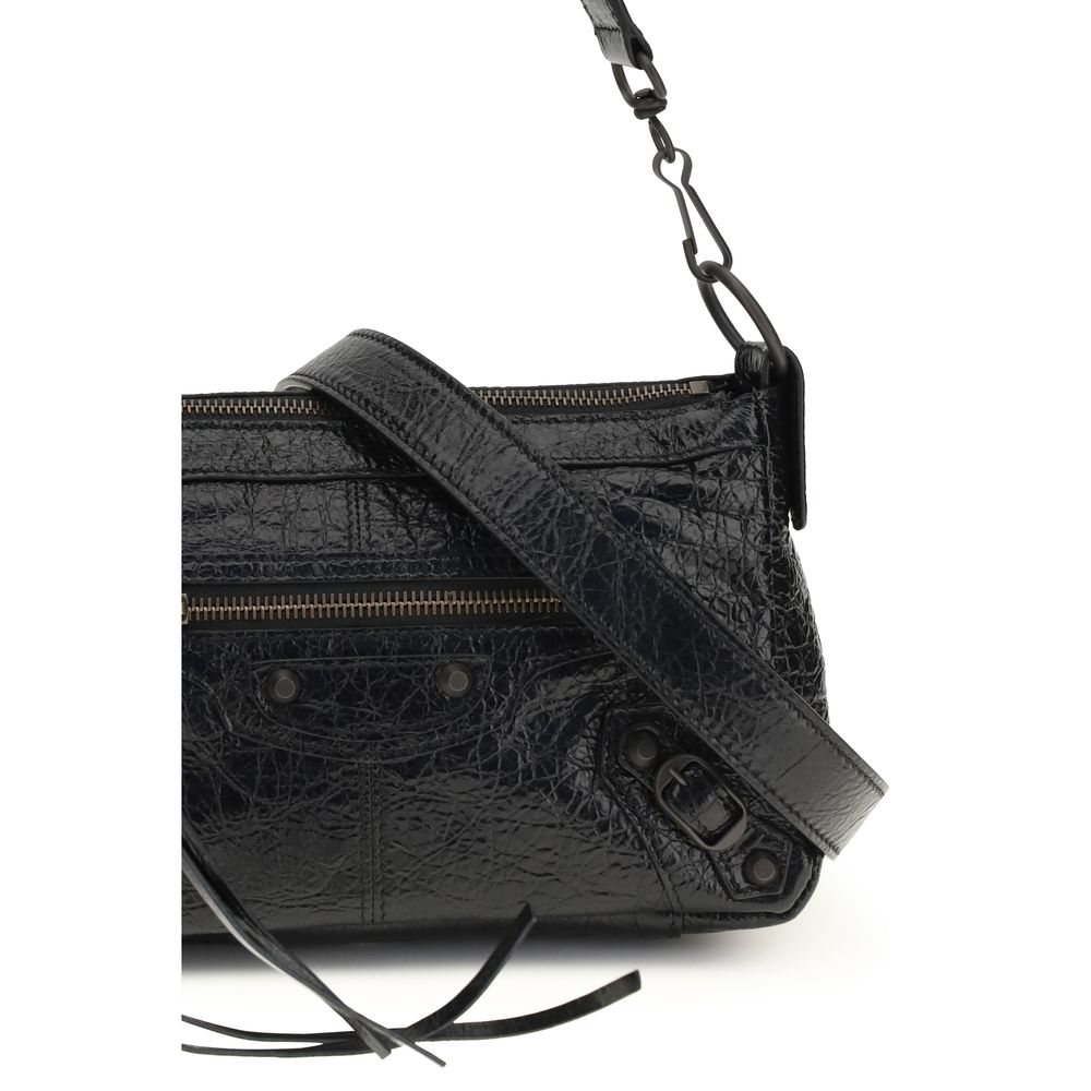 Borsa a Tracolla Balenciaga Nera in Agnello Ovis Aries Aries