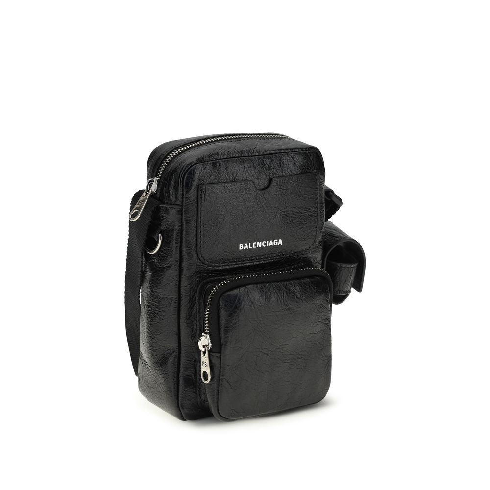 Balenciaga Borsa a Spalla Nera in Pelle di Agnello Ovis Aries