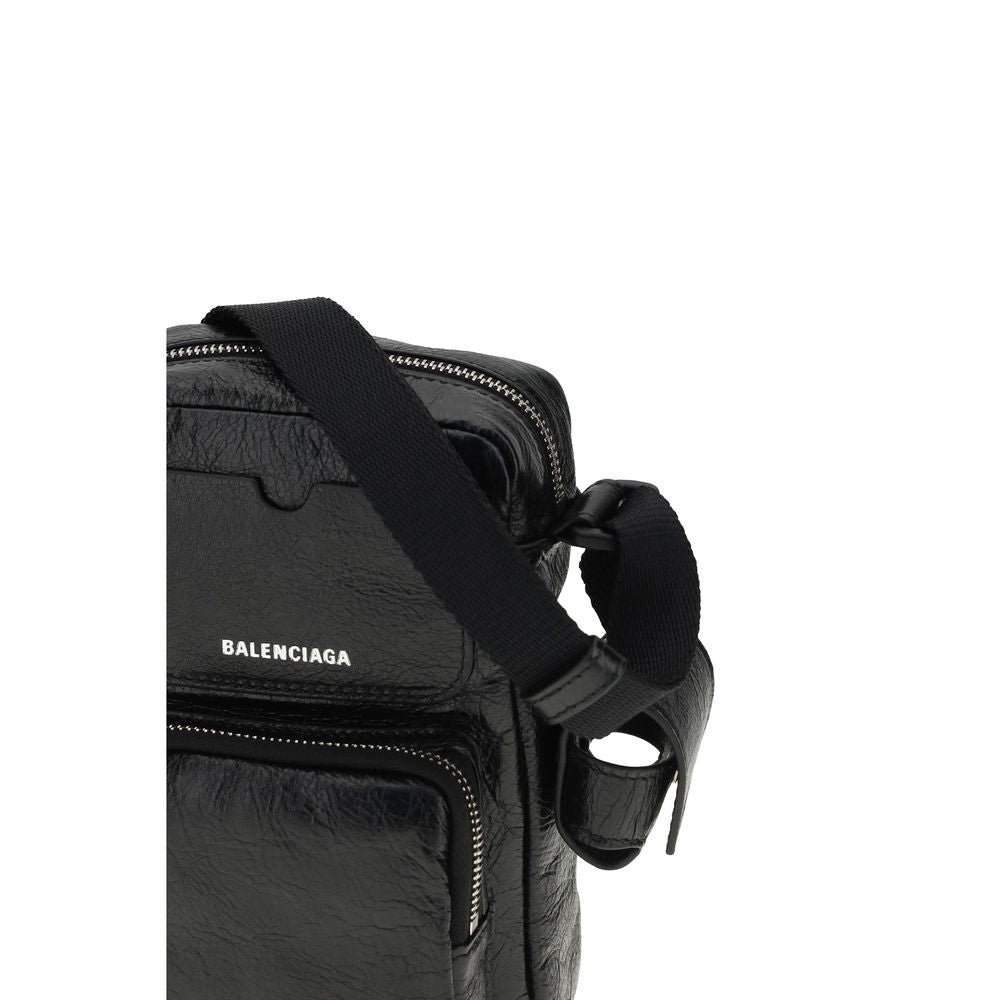 Balenciaga Borsa a Spalla Nera in Pelle di Agnello Ovis Aries