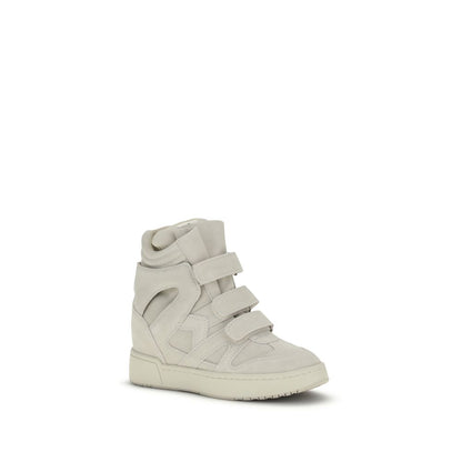 Sneakers Platform Isabel Marant Beige in Pelle di Vitello Bos Taurus