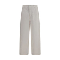 Ami Paris Jeans in denim di cotone bianco
