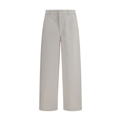 Ami Paris Jeans in denim di cotone bianco