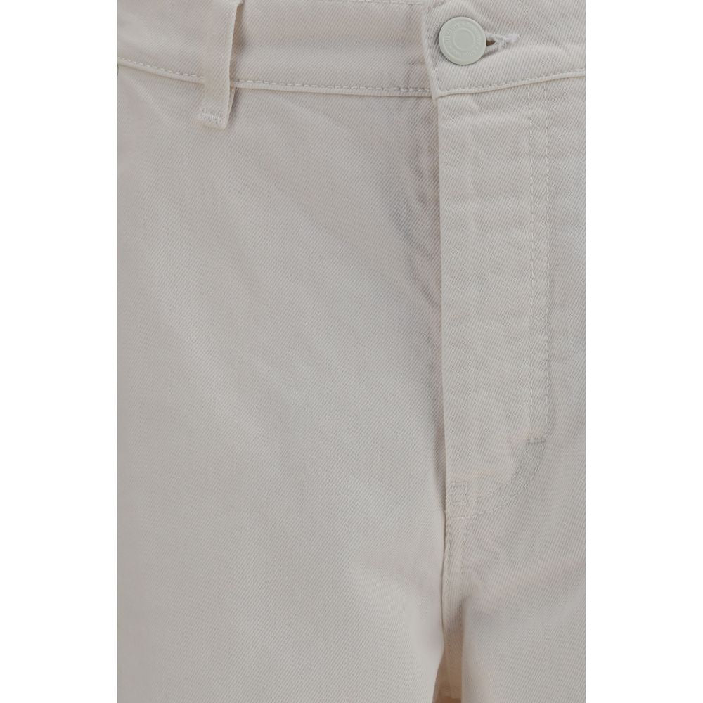 Ami Paris Jeans in denim di cotone bianco