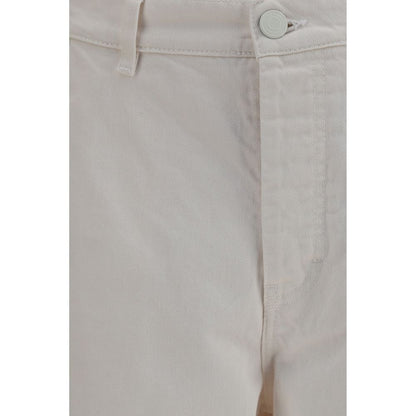Ami Paris Jeans in denim di cotone bianco