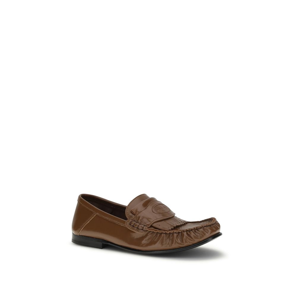 Mocassins à enfiler Marni marron agneau Ovis Aries Aries