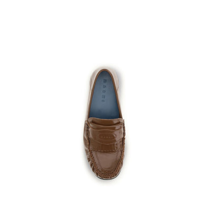 Mocassins à enfiler Marni marron agneau Ovis Aries Aries