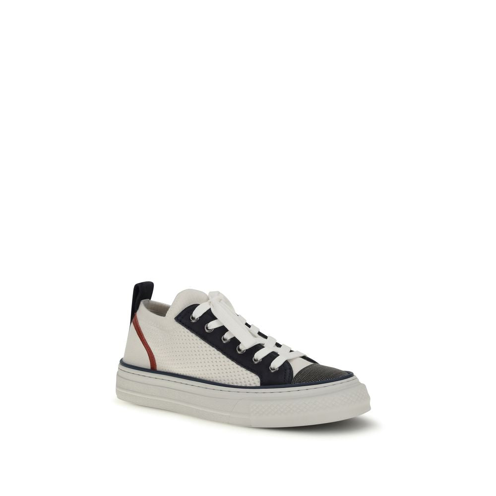 Baskets Basses en Coton Multicolore Brunello Cucinelli