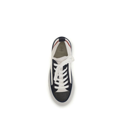 Baskets Basses en Coton Multicolore Brunello Cucinelli