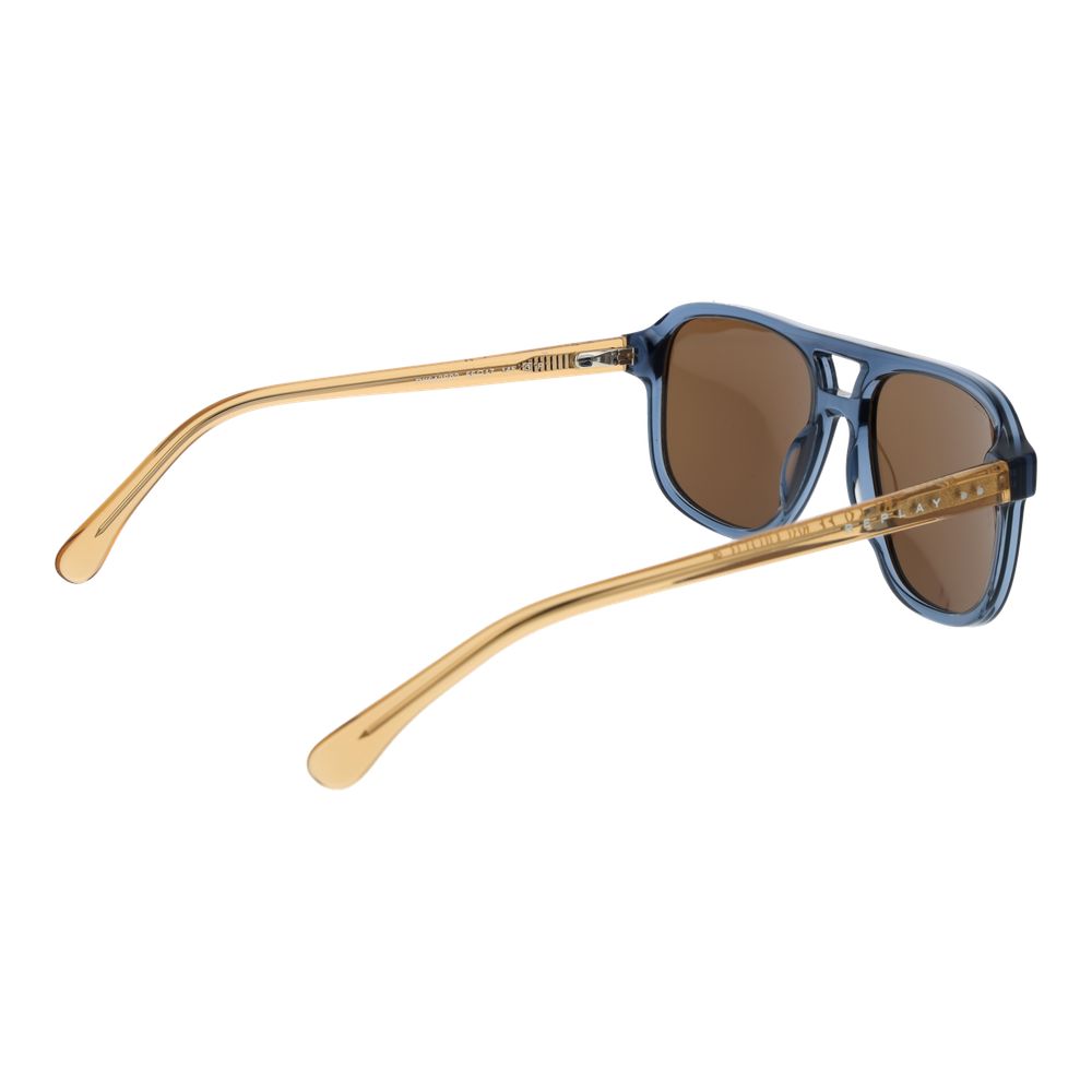 Occhiali da sole Replay in acetato blu