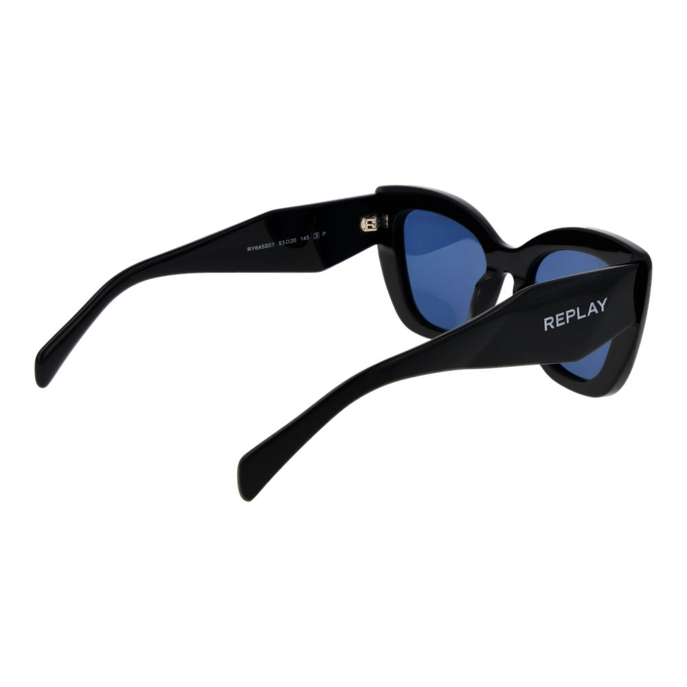 Occhiali da sole Replay in acetato nero