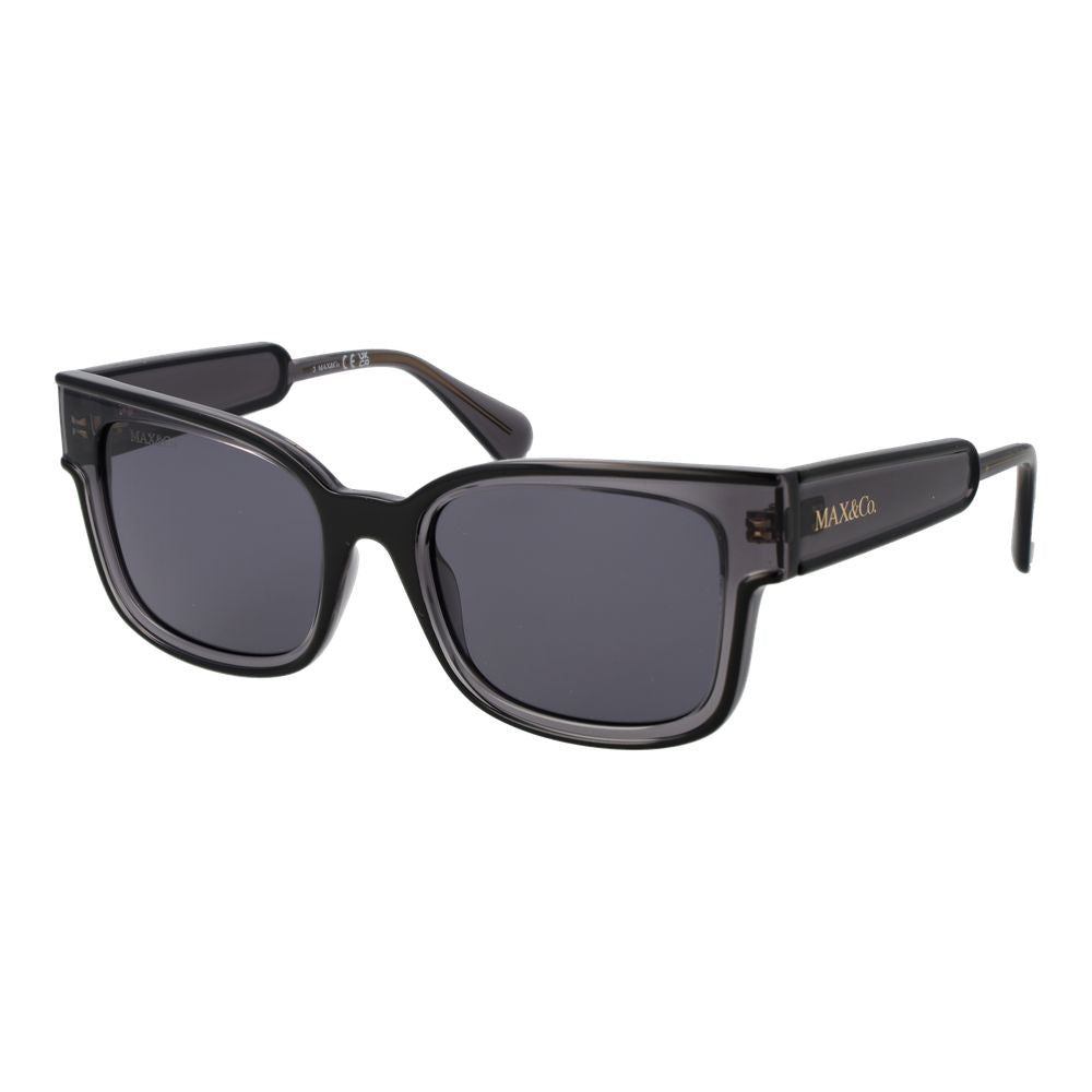 Lunettes de soleil en plastique noir Max & Co