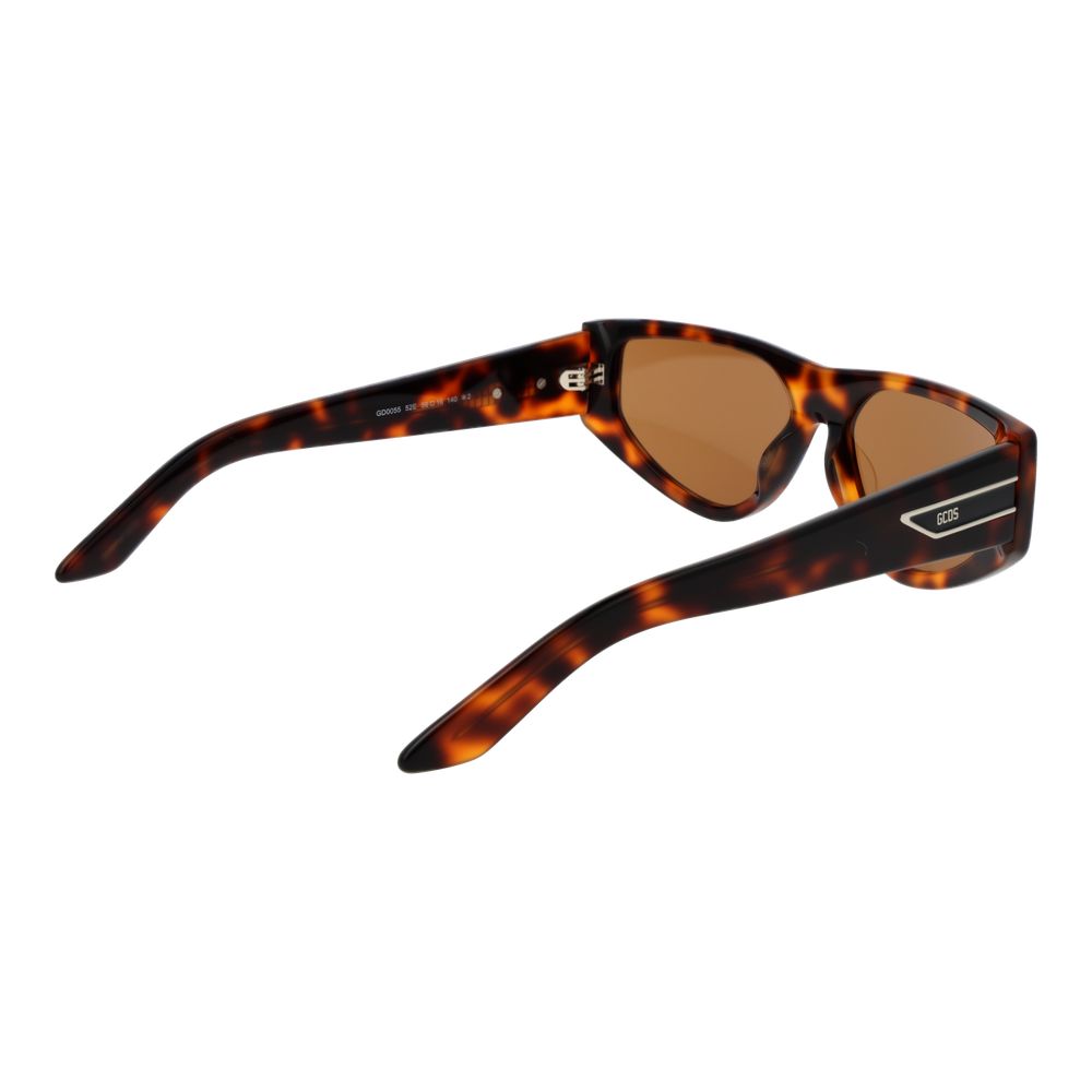Lunettes de soleil GCDS en plastique marron
