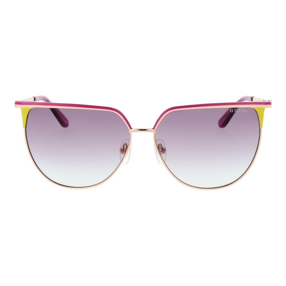Occhiali da sole Guess in metallo color oro rosa