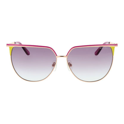 Occhiali da sole Guess in metallo color oro rosa