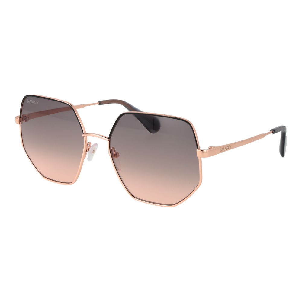 Occhiali da sole Max & Co in metallo color oro rosa
