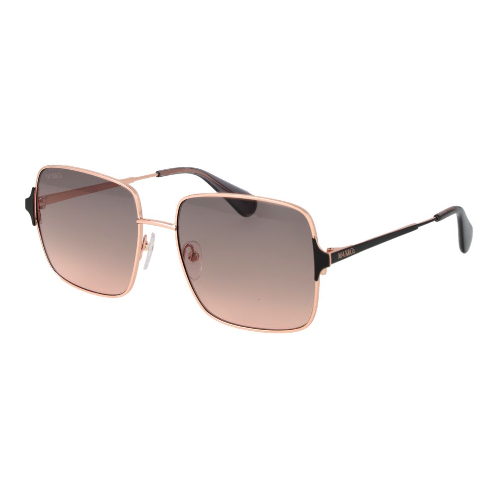 Lunettes de soleil en métal doré rose Max & Co
