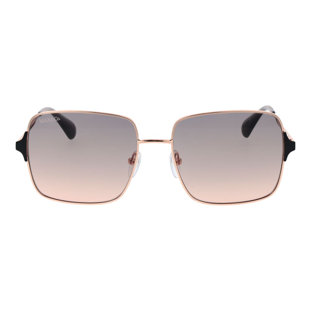 Lunettes de soleil en métal doré rose Max & Co