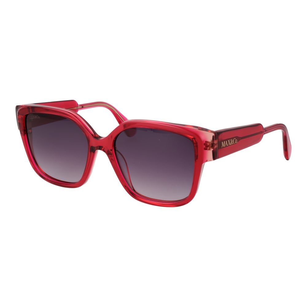 Lunettes de soleil en plastique rose Max & Co