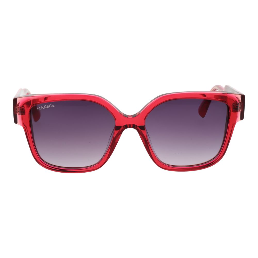 Lunettes de soleil en plastique rose Max & Co