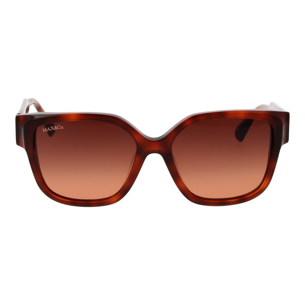 Occhiali da sole Max & Co in plastica marrone